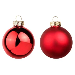 Boules De Noël s En Verre 6 Cm Ø - 24 Pièces-DecoWoerner Sale