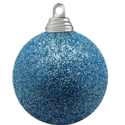 Boules De Noël Scintillantes En Plastique Jean, 6 Cm Ø - 6 Pièces-DecoWoerner Hot