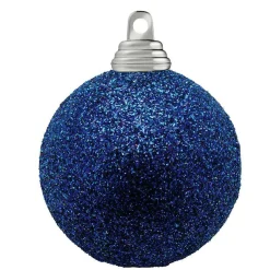 Boules De Noël Scintillantes En Plastique Nuit, 6 Cm Ø - 6 Pièces-DecoWoerner Hot