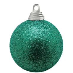 Boules De Noël Scintillantes En Plastique Aqua, 6 Cm Ø - 6 Pièces-DecoWoerner Discount