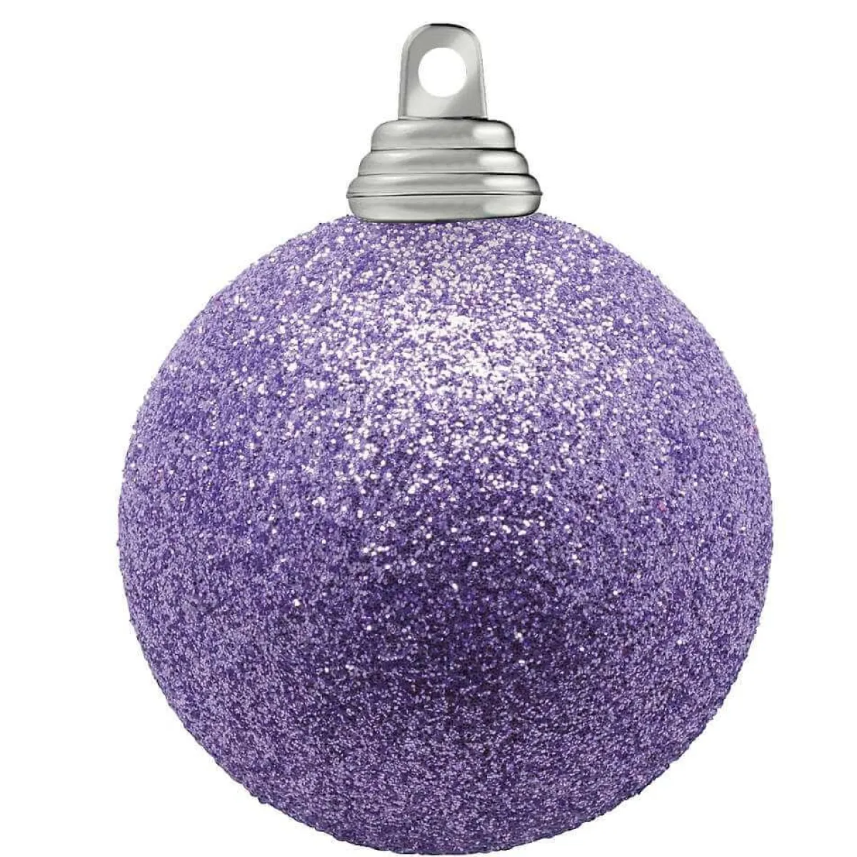 Boules De Noël Scintillantes En Plastique Lavande, 6 Cm Ø - 6 Pièces-DecoWoerner Online