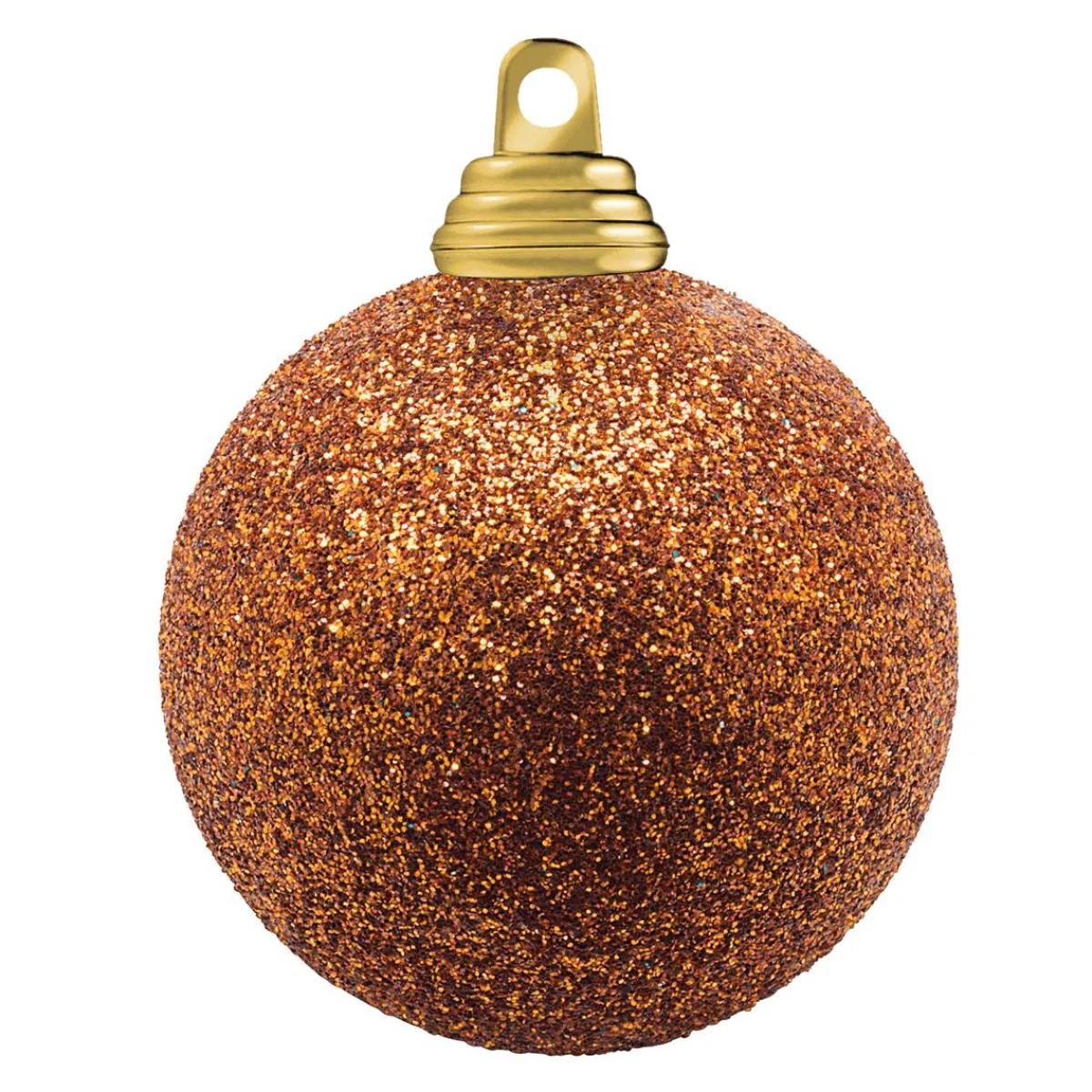 Boules De Noël Scintillantes En Cuivre En Plastique, 6 Cm Ø - 6 Pièces-DecoWoerner Clearance