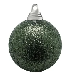 Boules De Noël Scintillantes En Plastique Sauge, 6 Cm Ø - 6 Pièces-DecoWoerner Outlet