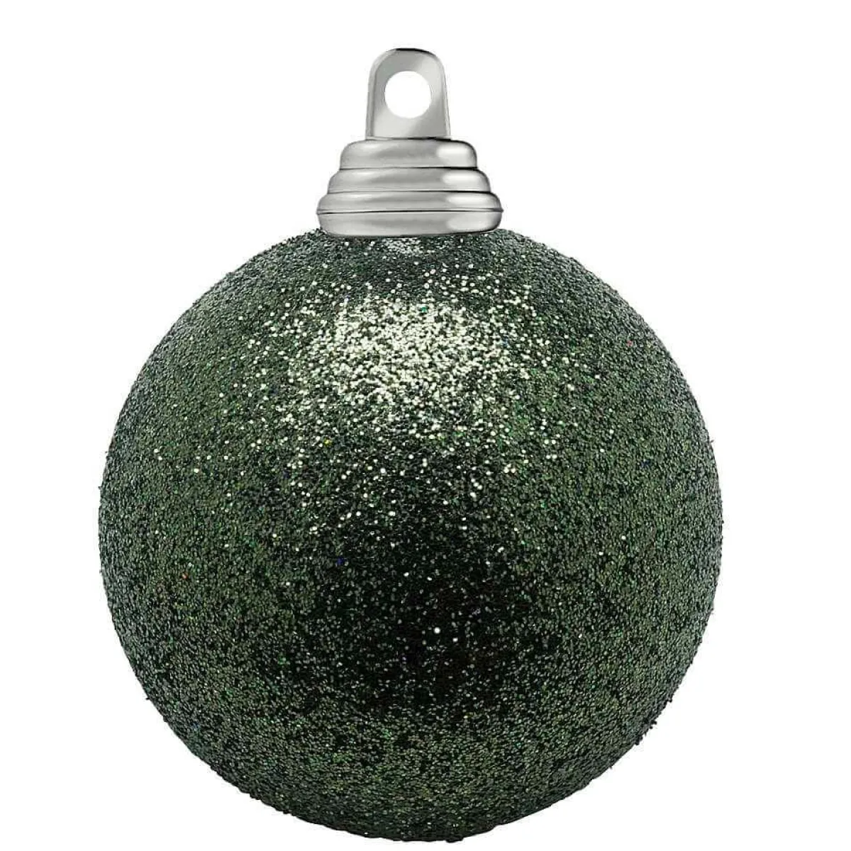 Boules De Noël Scintillantes En Plastique Sauge, 6 Cm Ø - 6 Pièces-DecoWoerner Outlet