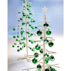 Boules De Noël Sauge, Mates, En Plastique Ignifugé, 6 Cm Ø - 24 Pièces-DecoWoerner Hot