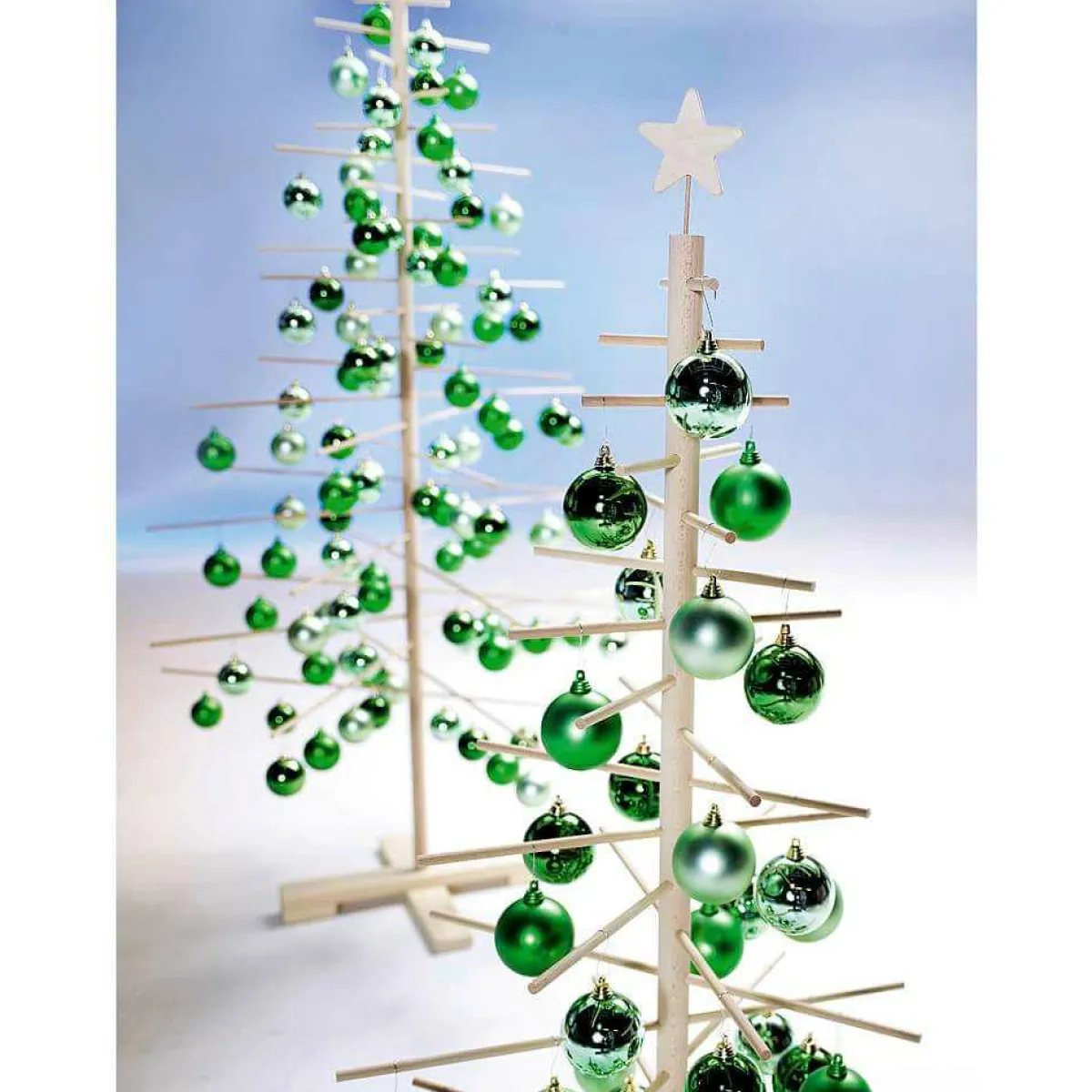 Boules De Noël Sauge, Mates, En Plastique Ignifugé, 6 Cm Ø - 24 Pièces-DecoWoerner Hot