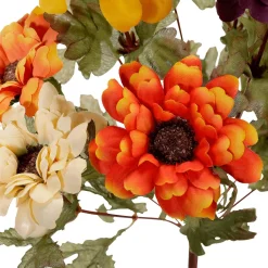 Bouquet De Fleurs Artificielles Zinnias, Haut. 37 Cm-DecoWoerner Discount
