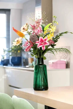 Bouquet De Fleurs Artificielles Coquelicot-roses-lys Mixtes-DecoWoerner New
