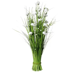 Bouquet De Gaz Artificiel Avec Fleurs Blanches 70 Cm-DecoWoerner Outlet