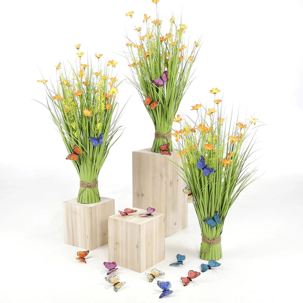 Bouquet De Gaz Artificiel Avec Fleurs s 67 Cm-DecoWoerner Hot