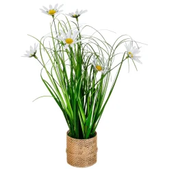 Bouquet De Marguerites Artificielles En Pot 33 Cm-DecoWoerner Clearance