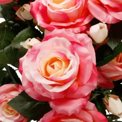 Bouquet De s Artificielles Avec 15 Fleurs Chacune, s & Jaunes, 54,5 Cm-DecoWoerner Clearance