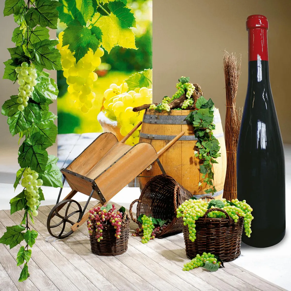 Bouteille De Vin XXL Factice Haut. 170 Cm-DecoWoerner New