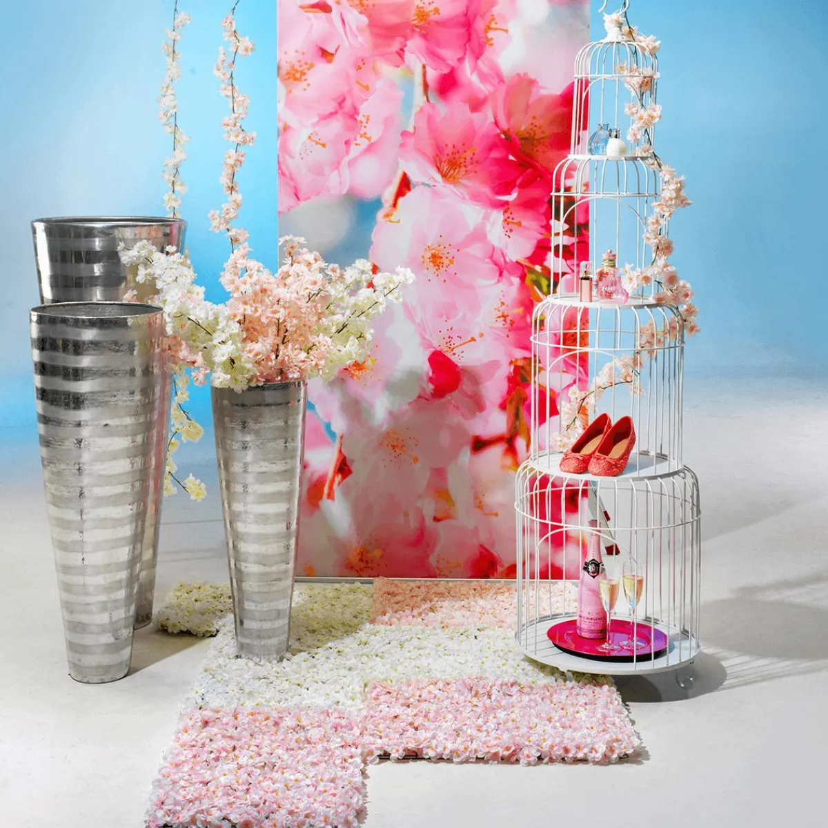 Branche De Cerisier à Fleurs Déco , 105 Cm-DecoWoerner New