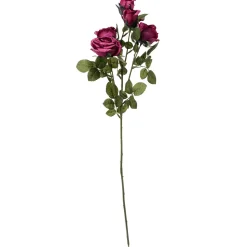 Branche De Rose Artificielle, 73 Cm, Violet Foncé-DecoWoerner Hot