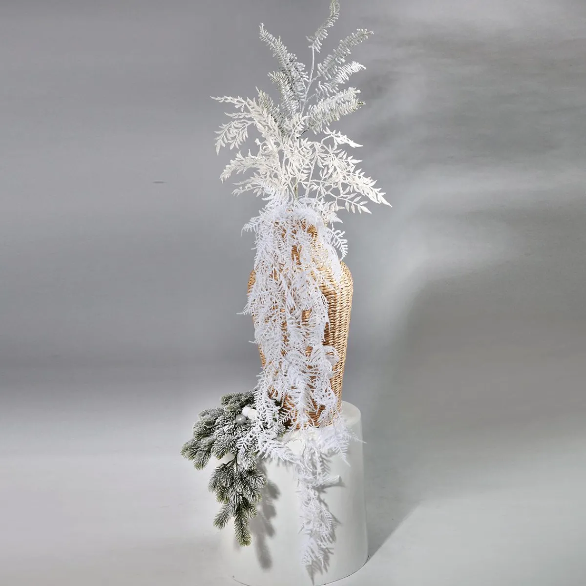 Branche De Sapin Artificielle Enneigée Long. 110 Cm-DecoWoerner
