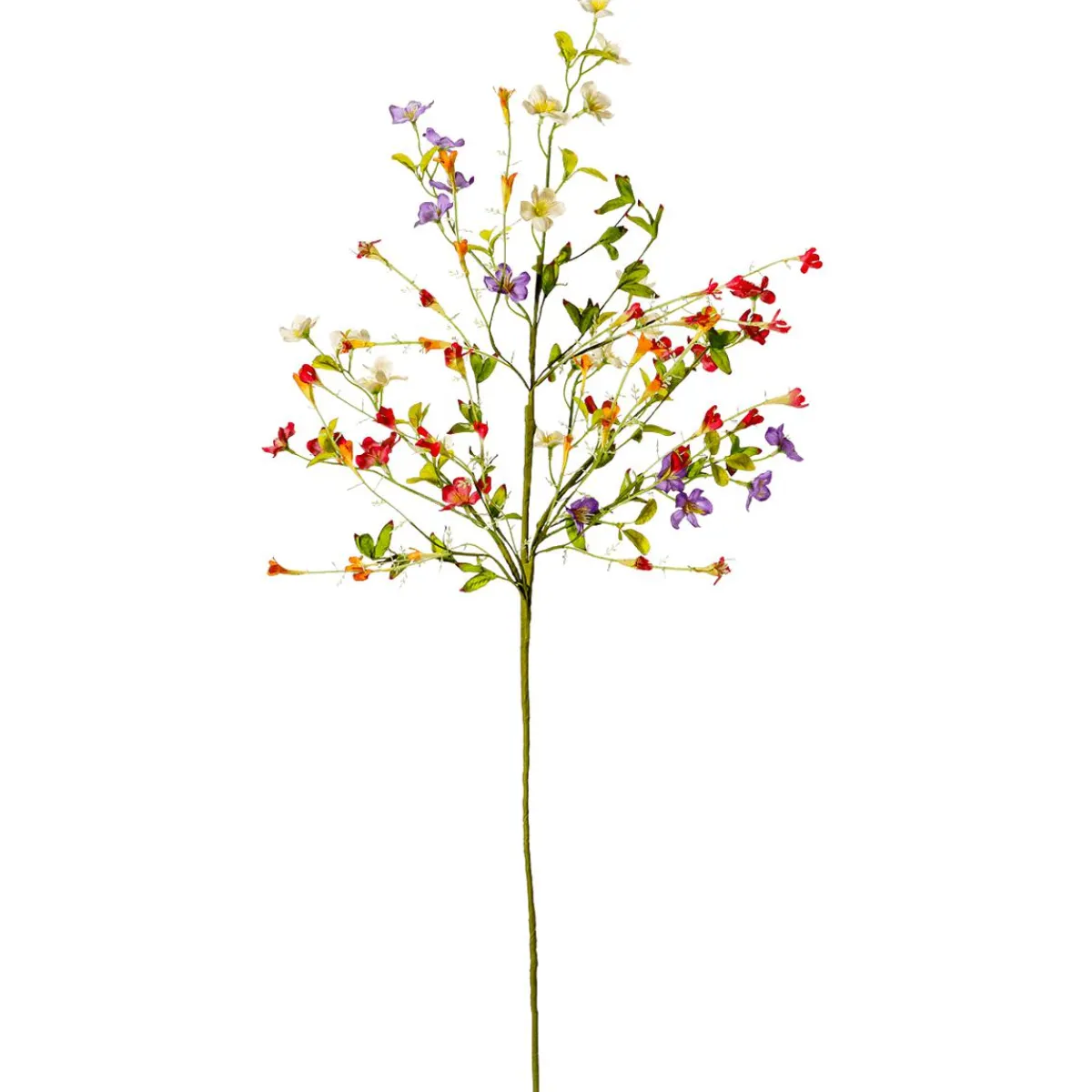 Branche Mixte De Fleurs Colorées 85 Cm-DecoWoerner