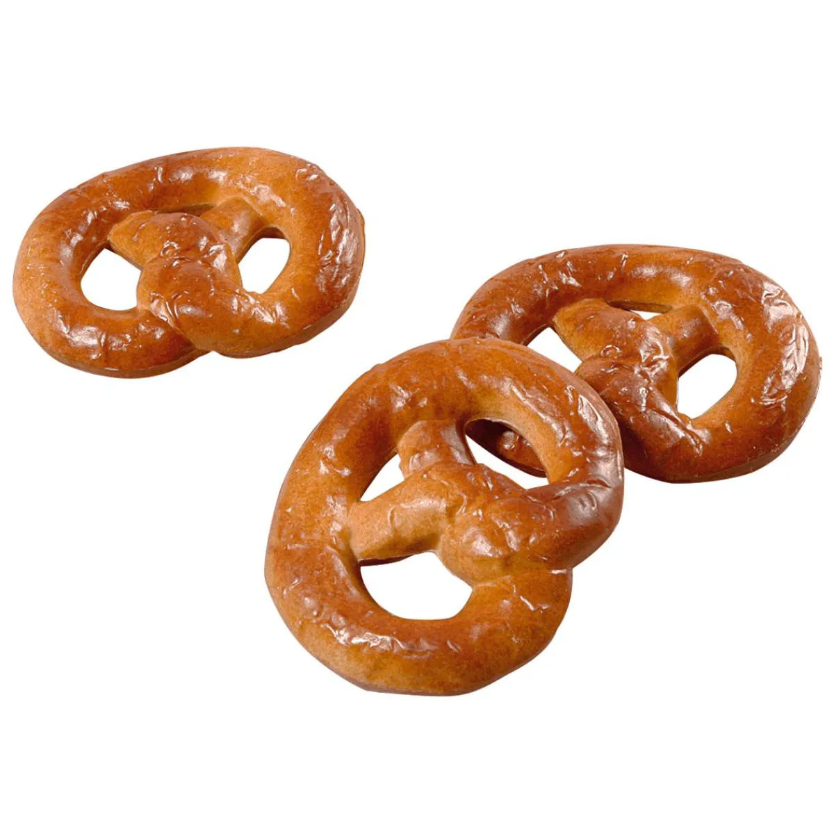 Bretzels Aliment Factice Ø 12 Cm, 3 Pces-DecoWoerner