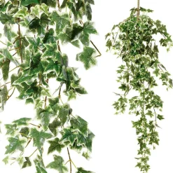 Buisson De Lierre Artificiel Avec Bâton à Piquer - Blanc, 114 Cm-DecoWoerner Sale