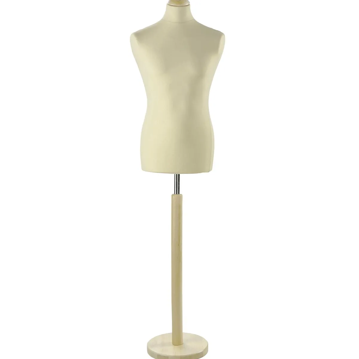 Buste De Tailleur Homme, Buste 78 Cm, écru/chêne Clair-DecoWoerner New