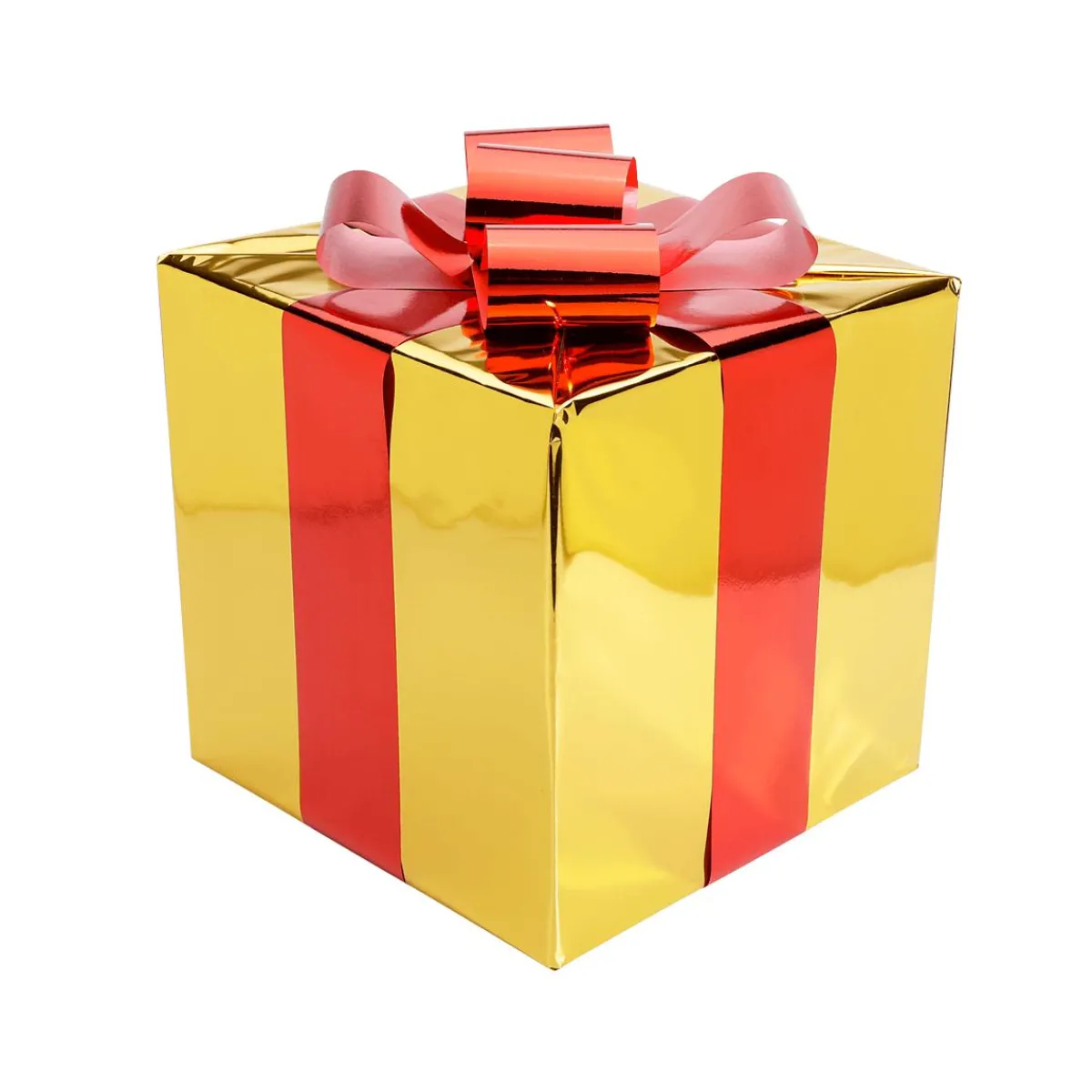 Cadeau De Noël 30 Cm Avec Ruban Rouge-DecoWoerner New