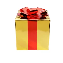 Cadeau De Noël 40 Cm Avec Ruban Rouge-DecoWoerner