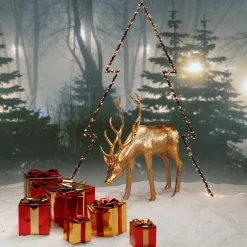 Cadeau De Noël 30 Cm Avec Ruban Doré-DecoWoerner Best