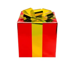 Cadeau De Noël 40 Cm Avec Ruban Doré-DecoWoerner Sale