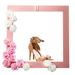 Cadre Décoratif Avec Panneau 50 X 50 Cm /jaune Pastel-DecoWoerner Outlet