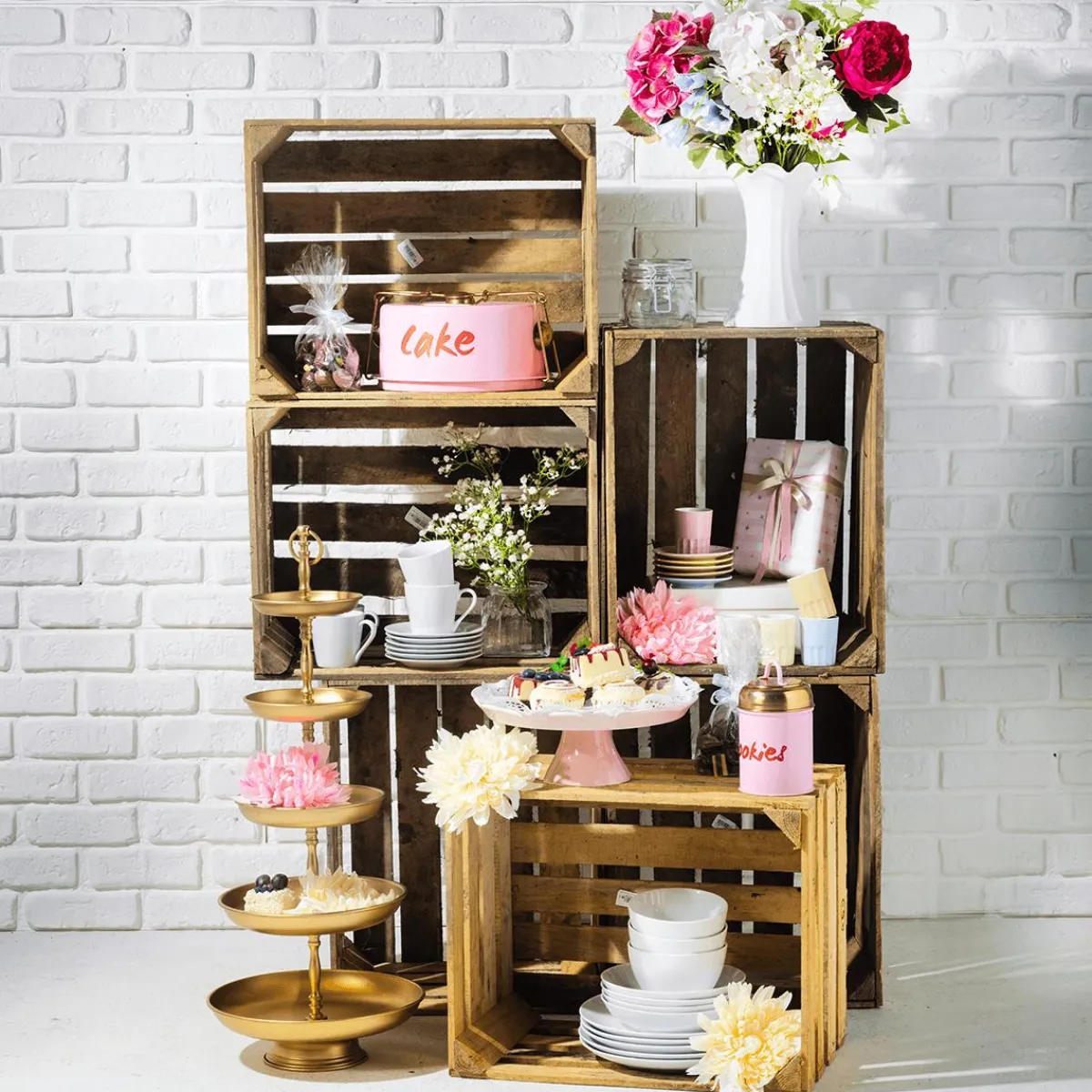 Caisse En Bois Vintage Long. 50 Cm-DecoWoerner Sale