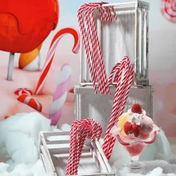 Cannes En Sucre XXL Aliment Factice 5 Pces 40 Cm-DecoWoerner Online