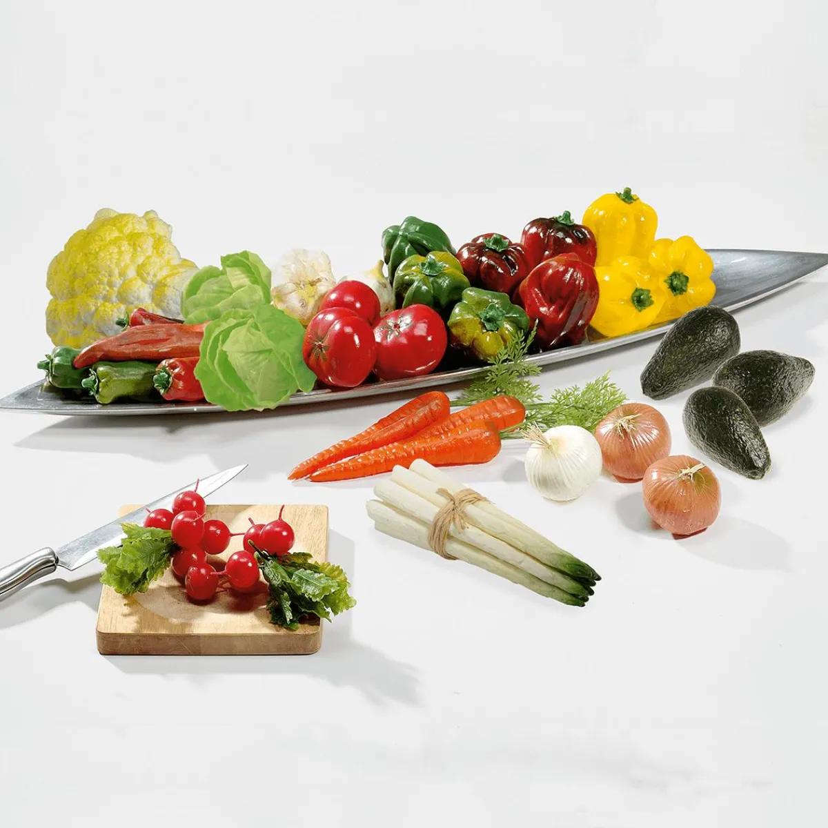 Carottes Avec Verdure Aliment Factice 30 Cm, 3 Pièces-DecoWoerner Online