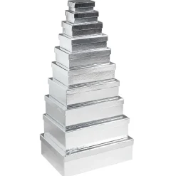 Cartons Cadeaux Boîtes Cadeaux , 10 Pièces 6,5 X 3,5 X 8,5 à 22 X 9,5 X 31 Cm (l X H X L)-DecoWoerner Hot