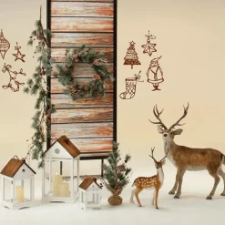 Cerf Animal Décoratif Avec Bois 83 X 40 X 90 Cm (L X L X H)-DecoWoerner Online