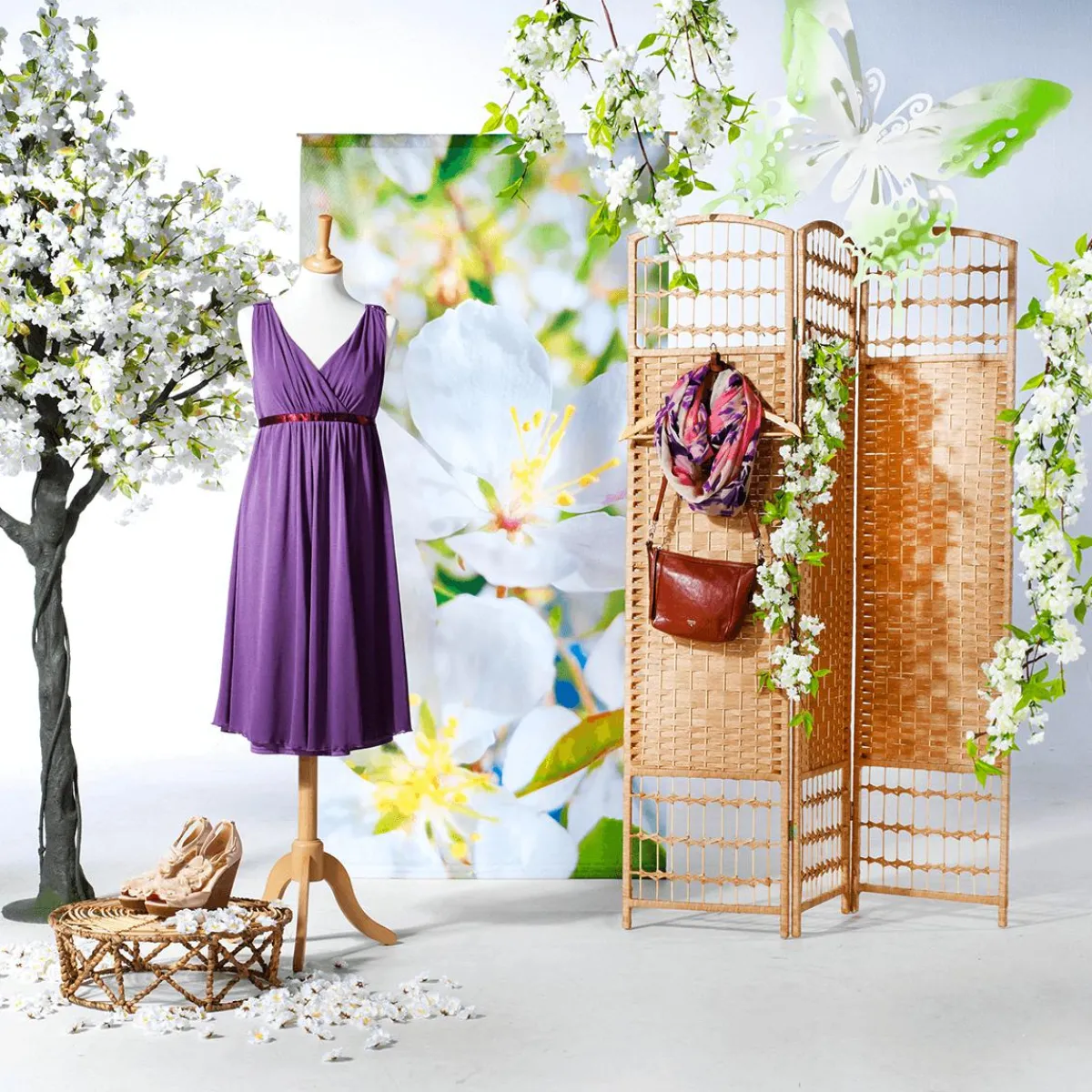 Cerisier à Fleurs Artificiel, 220 Cm-DecoWoerner