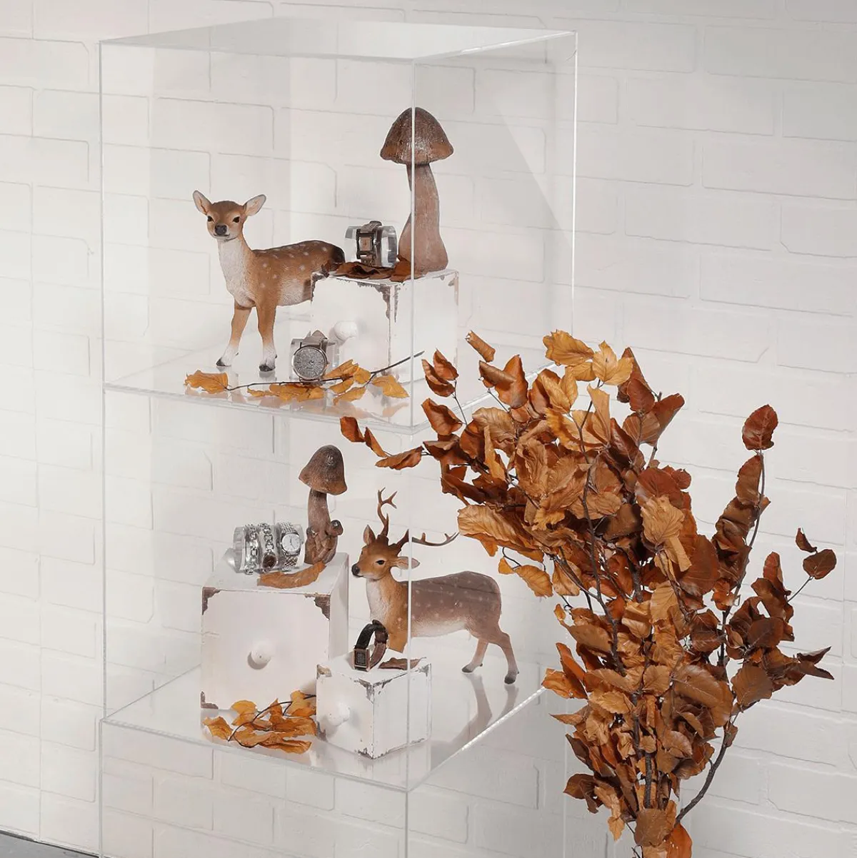 Champignon Déco 15 Cm De Haut, 6 Cm De Ø Avec 4 Petits Champignons Nouvellement Arrivés-DecoWoerner Best