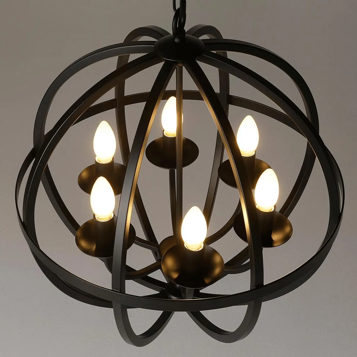 Chandelier Boule En Métal-DecoWoerner Online