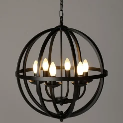 Chandelier Boule En Métal-DecoWoerner Online