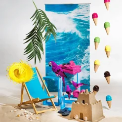 Chaîne Déco Cornet De Glace Aliment Factice 220 Cm-DecoWoerner Clearance