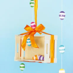 Chaîne D’œufs De Pâques Déco à Rayures 160 Cm-DecoWoerner