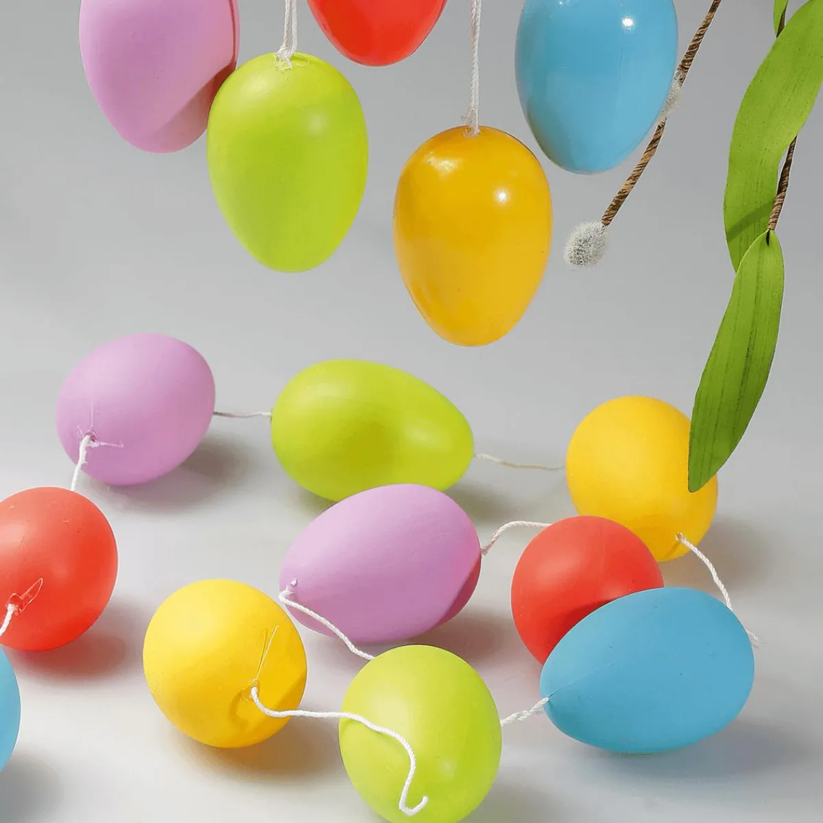 Chaîne D’œufs De Pâques Déco Unis Multicol. 160 Cm-DecoWoerner Clearance
