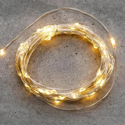 Chaîne Lumineuse à Fil à LED Sur Pile Pour L'ext., 100 LED, 10 M-DecoWoerner Best