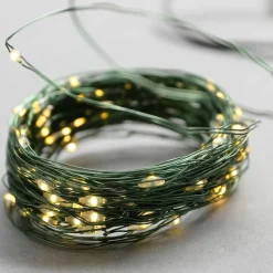 Chaîne Lumineuse à Fil à LED Sur Pile Pour L'ext., 100 LED, 10 M-DecoWoerner Best
