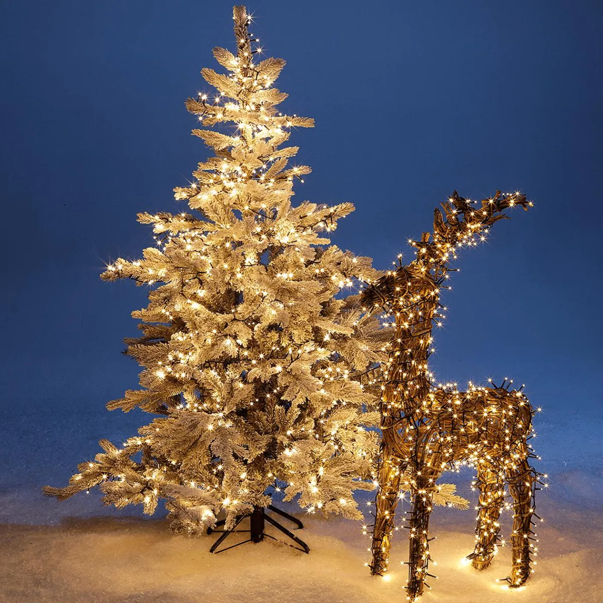Chaîne Lumineuse LED Clignotante Avec Minuterie, Pour L'extérieur, 22,5 M-DecoWoerner