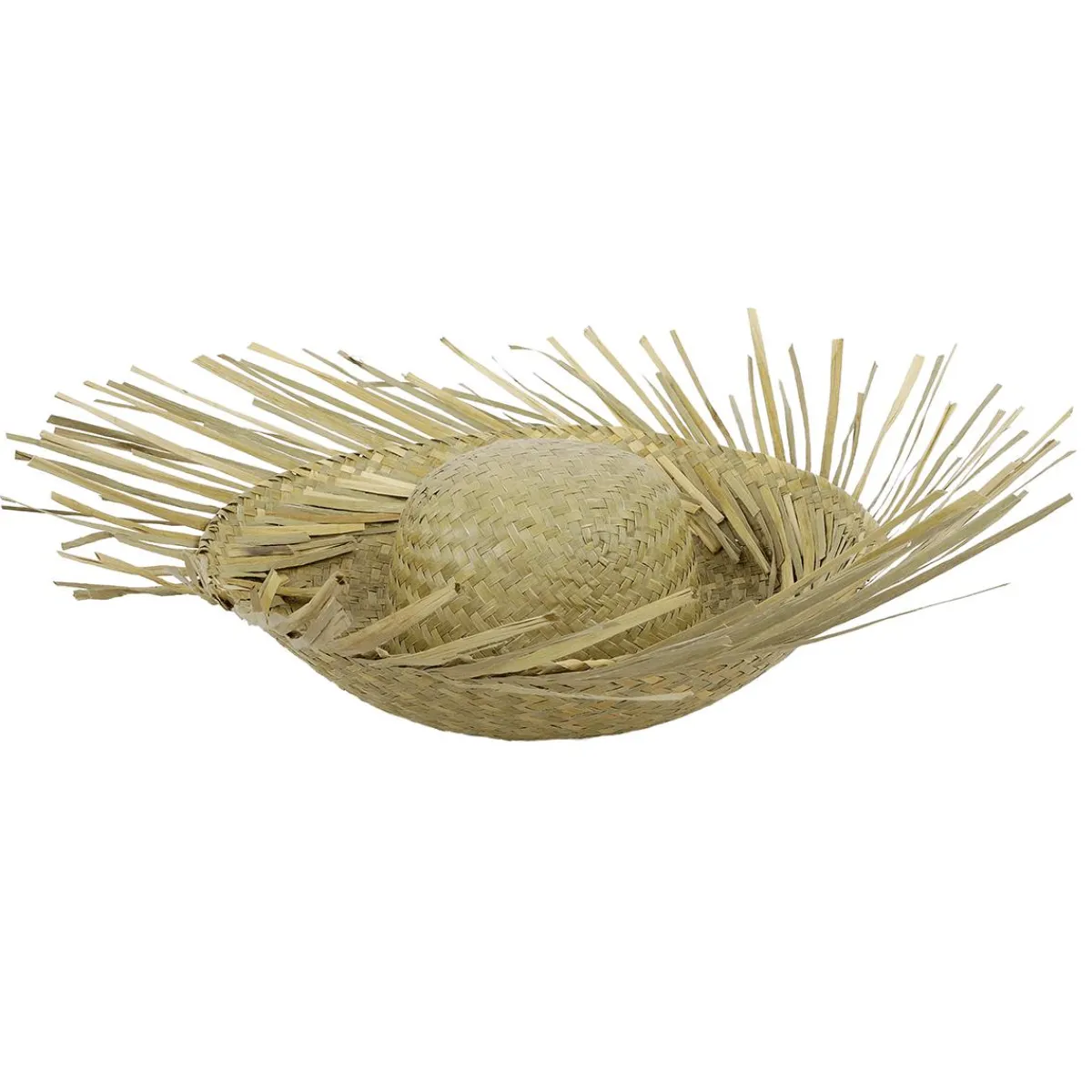 Chapeau De Paille Brun Naturel, 40 Cm Ø-DecoWoerner Outlet