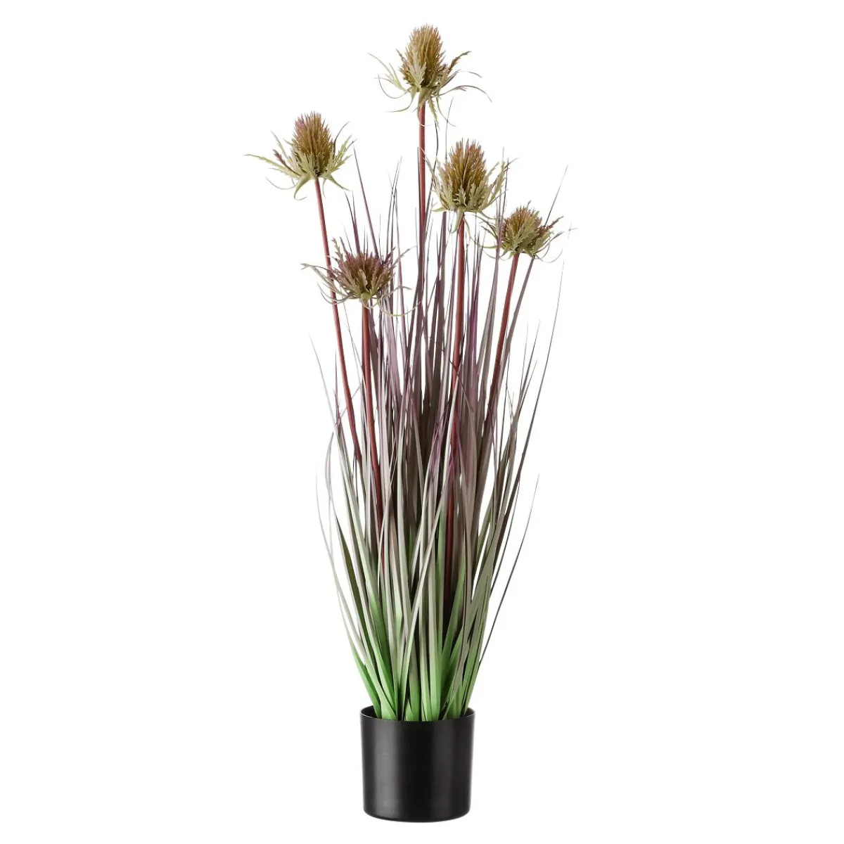 Chardon Artificiel Avec 5 Fleurs 69 Cm De Haut 17 Cm De Ø-DecoWoerner Sale