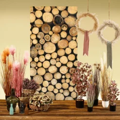 Chardon Artificiel Avec 5 Fleurs 69 Cm De Haut 17 Cm De Ø-DecoWoerner Sale