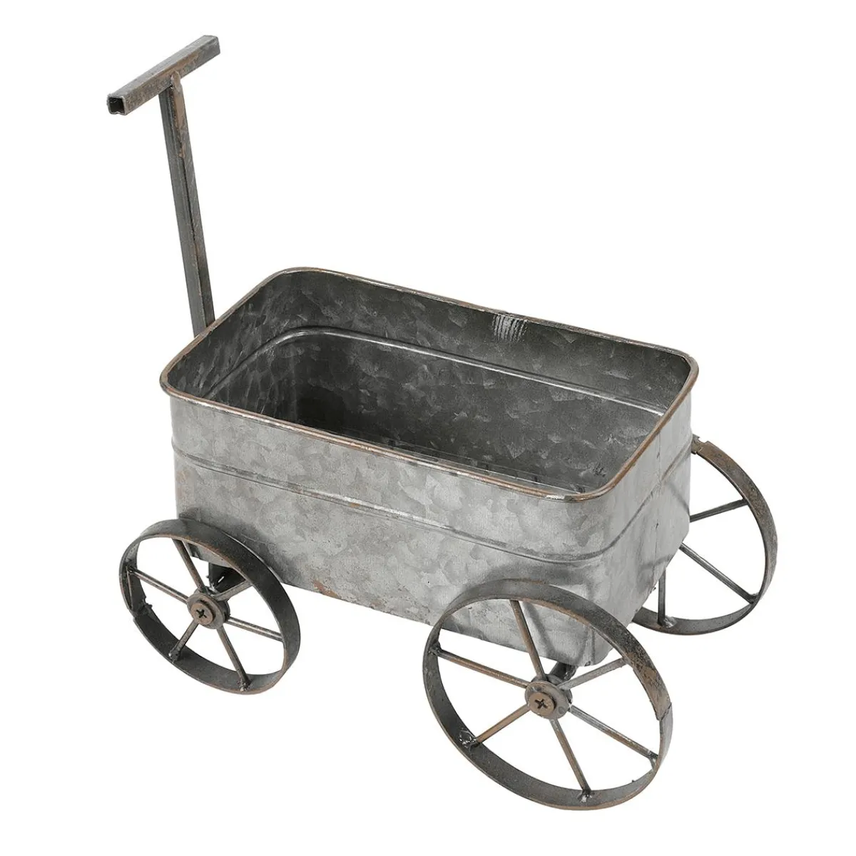 Chariot Décoratif En Métal à Tirer 47 Cm-DecoWoerner New