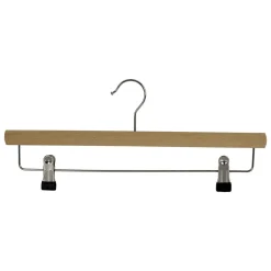 Cintre à Pinces En Bois 40 Cm, 1 Carton De 25 Pces-DecoWoerner Discount