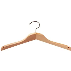 Cintre En Bois Avec Encoches, Droit 45 Cm, 1 Carton A´ 100 Pces-DecoWoerner New
